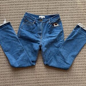 Chic Blue Ankle Jeans for Women